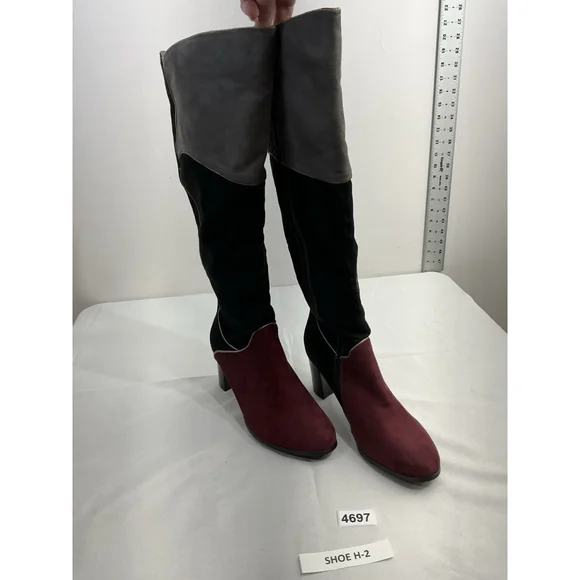 Womans Rosewand Otk Boots 11 M Multicolor Full Zip Block Heel NWD - Picture 2 of 10